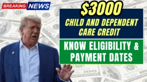 $3000 Child and Dependent Care Credit