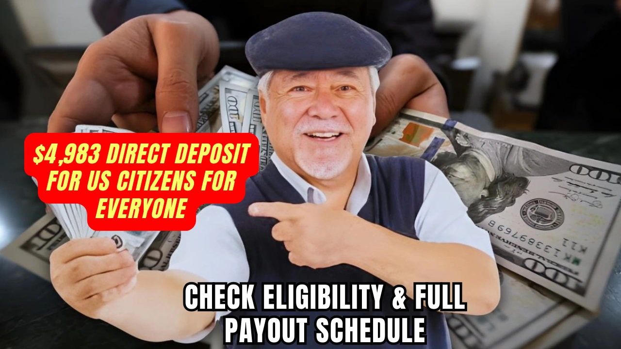$4,983 Direct Deposit for US Citizens for Everyone